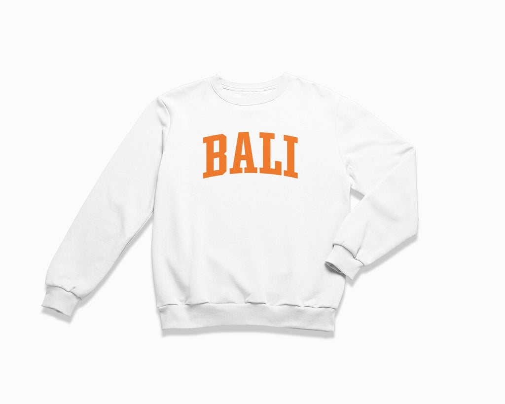 Bali Crewneck Sweatshirt - White/Orange