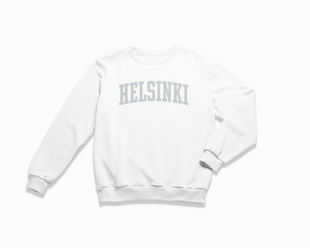 Helsinki Crewneck Sweatshirt - White/Grey