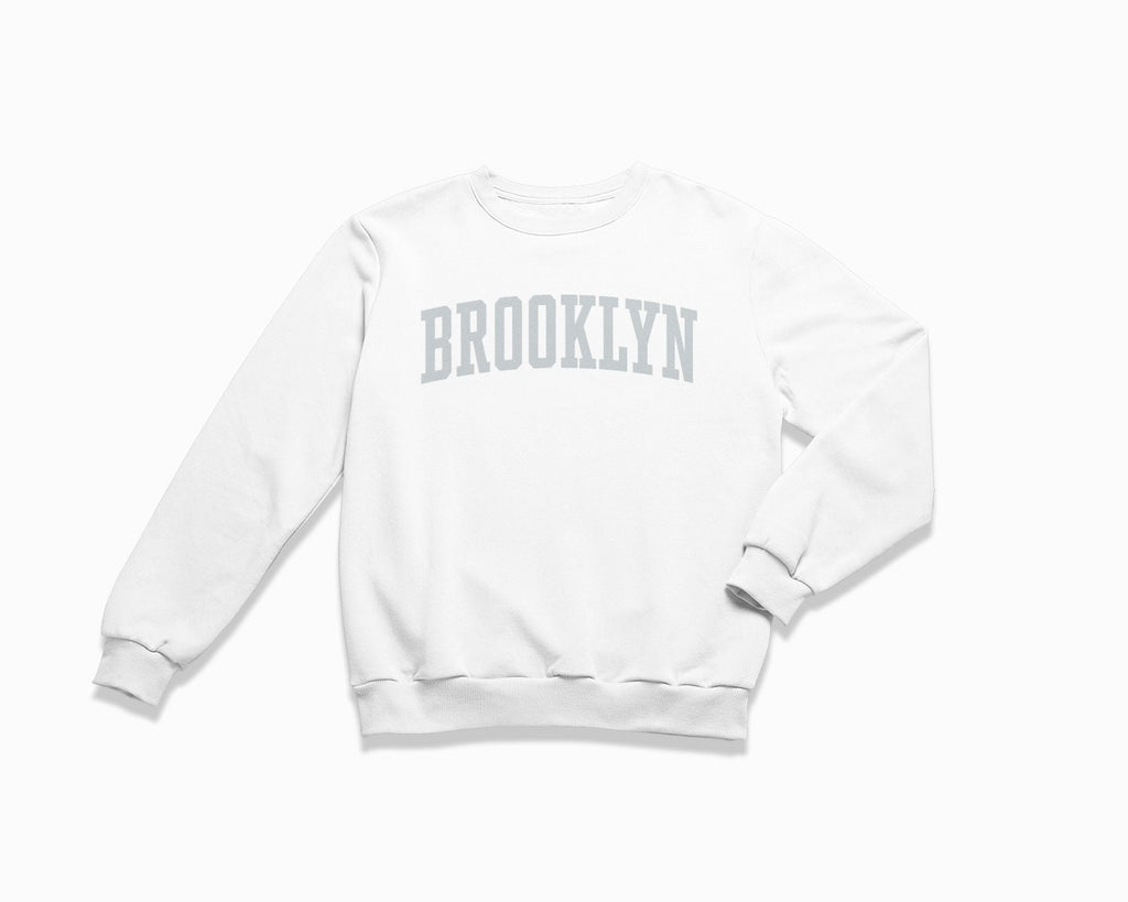 Brooklyn Crewneck Sweatshirt - White/Grey