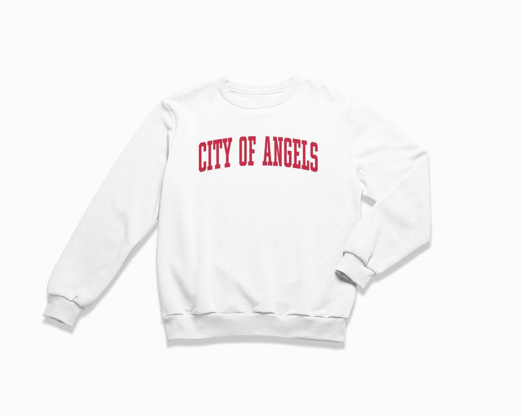 City of Angels Crewneck Sweatshirt - White/Red