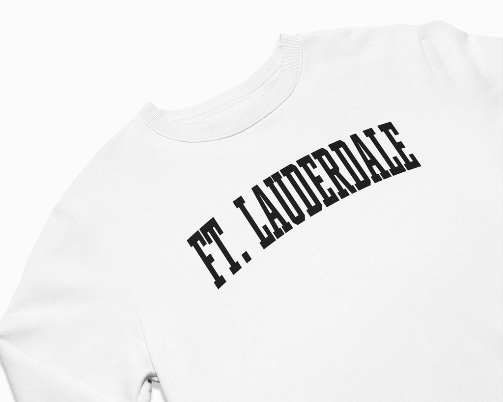 Ft. Lauderdale Crewneck Sweatshirt - White/Black