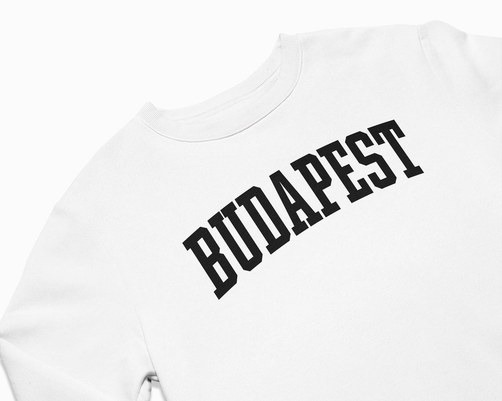 Budapest Crewneck Sweatshirt - White/Black