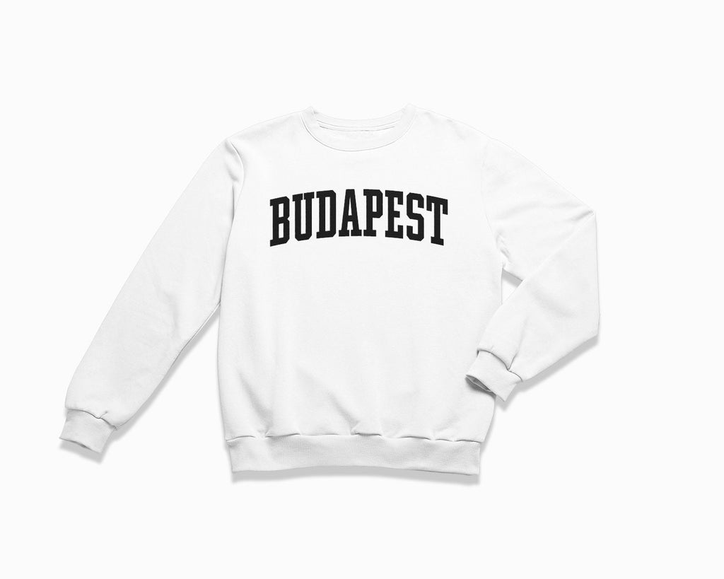 Budapest Crewneck Sweatshirt - White/Black