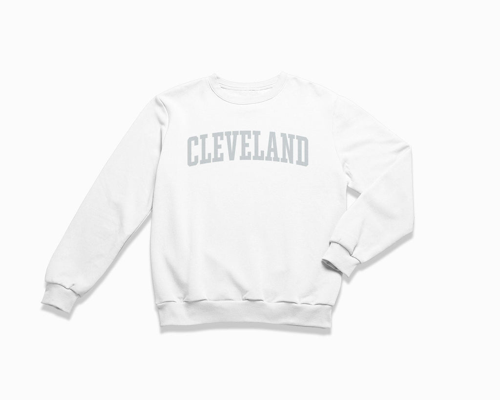 Cleveland Crewneck Sweatshirt - White/Grey