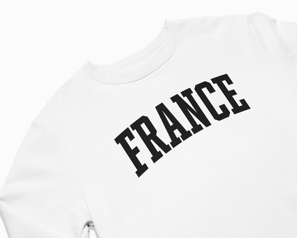 France Crewneck Sweatshirt - White/Black