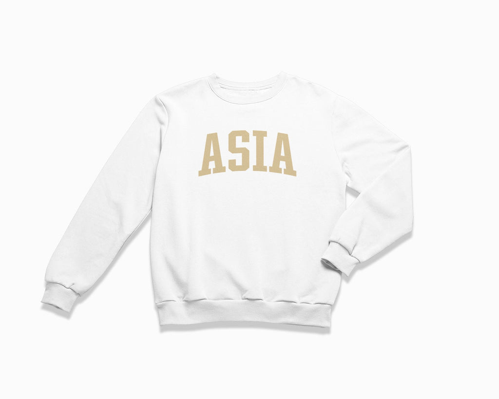 Asia Crewneck Sweatshirt - White/Tan