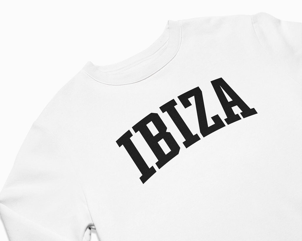 Ibiza Crewneck Sweatshirt - White/Black