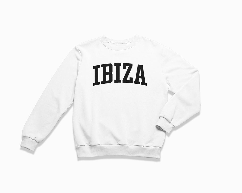 Ibiza Crewneck Sweatshirt - White/Black