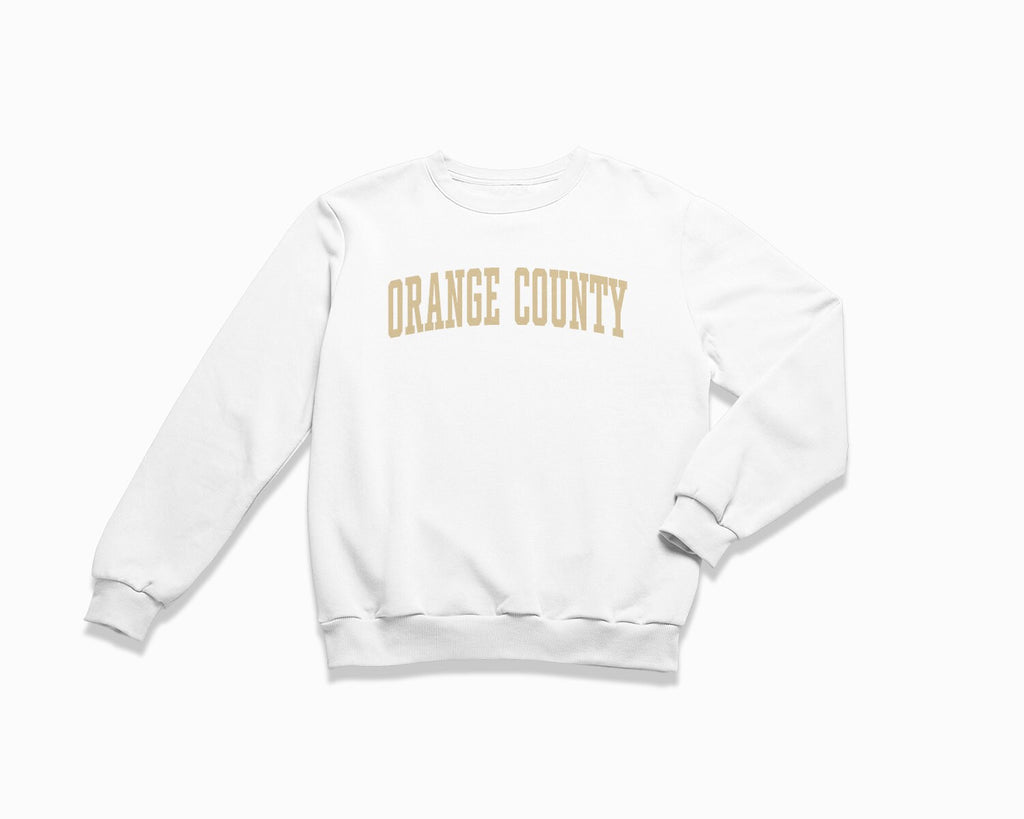 Orange County Crewneck Sweatshirt - White/Tan