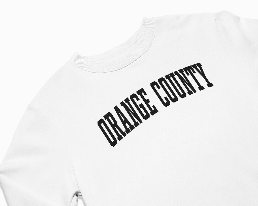 Orange County Crewneck Sweatshirt - White/Black