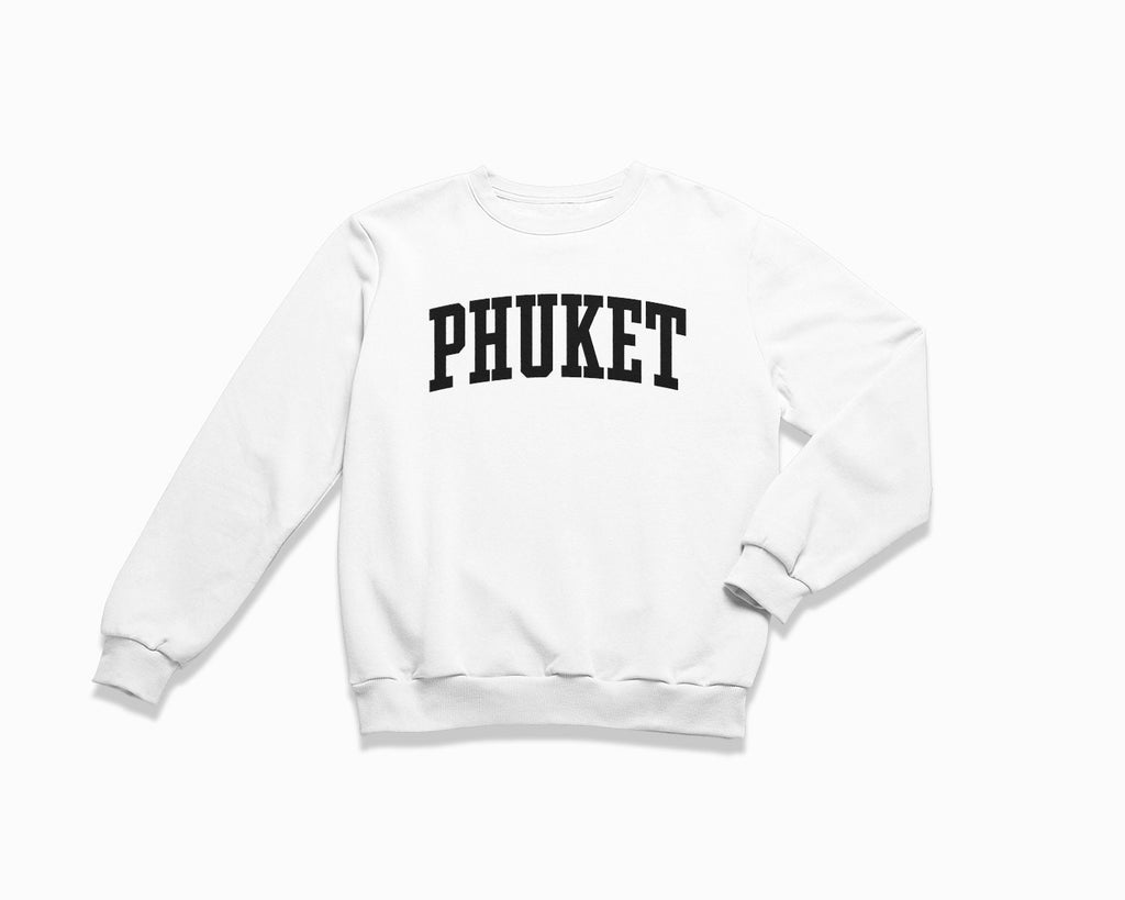 Phuket Crewneck Sweatshirt - White/Black