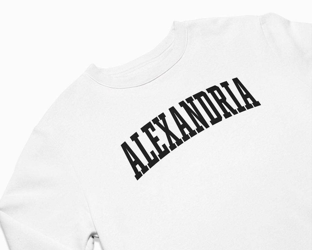 Alexandria Crewneck Sweatshirt - White/Black