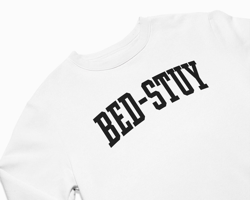 Bed-Stuy Crewneck Sweatshirt - White/Black