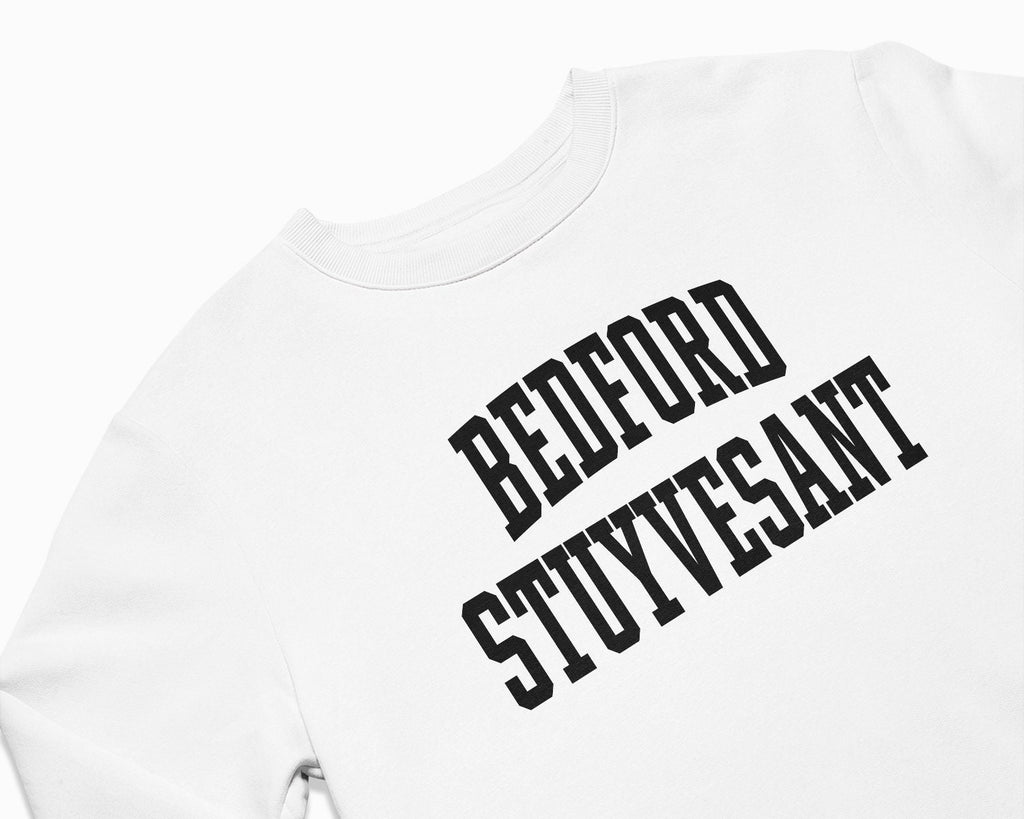 Bedford Stuyvesant Crewneck Sweatshirt - White/Black