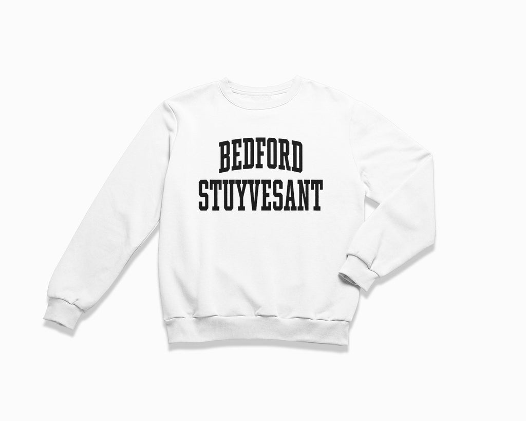 Bedford Stuyvesant Crewneck Sweatshirt - White/Black