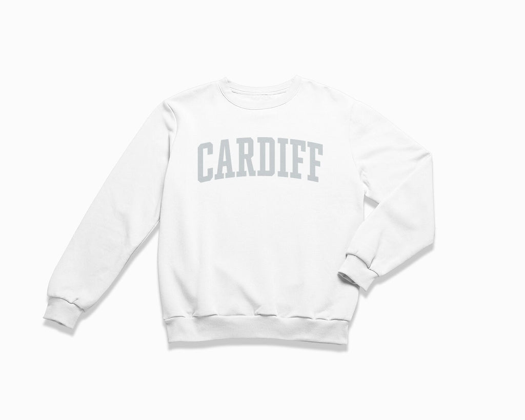 Cardiff Crewneck Sweatshirt - White/Grey