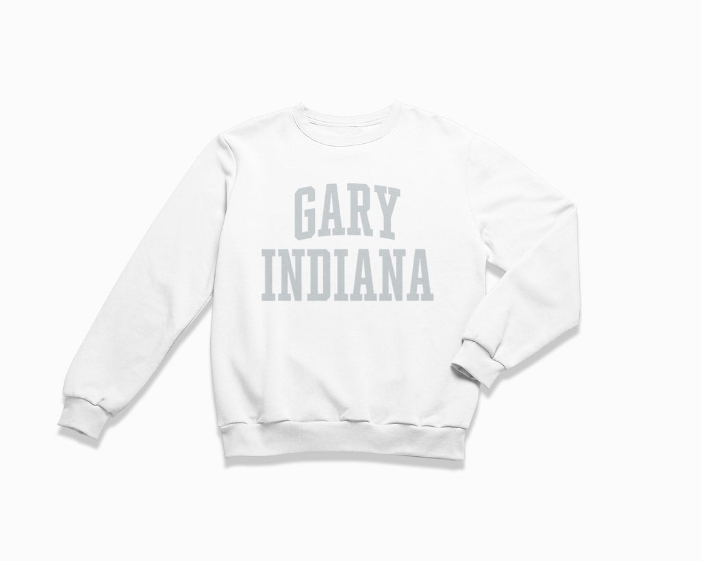 Gary Indiana Crewneck Sweatshirt - White/Grey