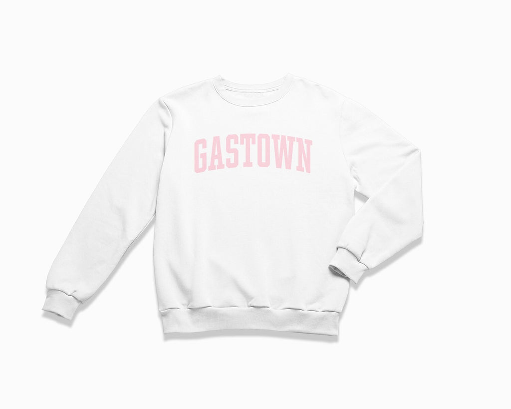 Gastown Crewneck Sweatshirt - White/Light Pink