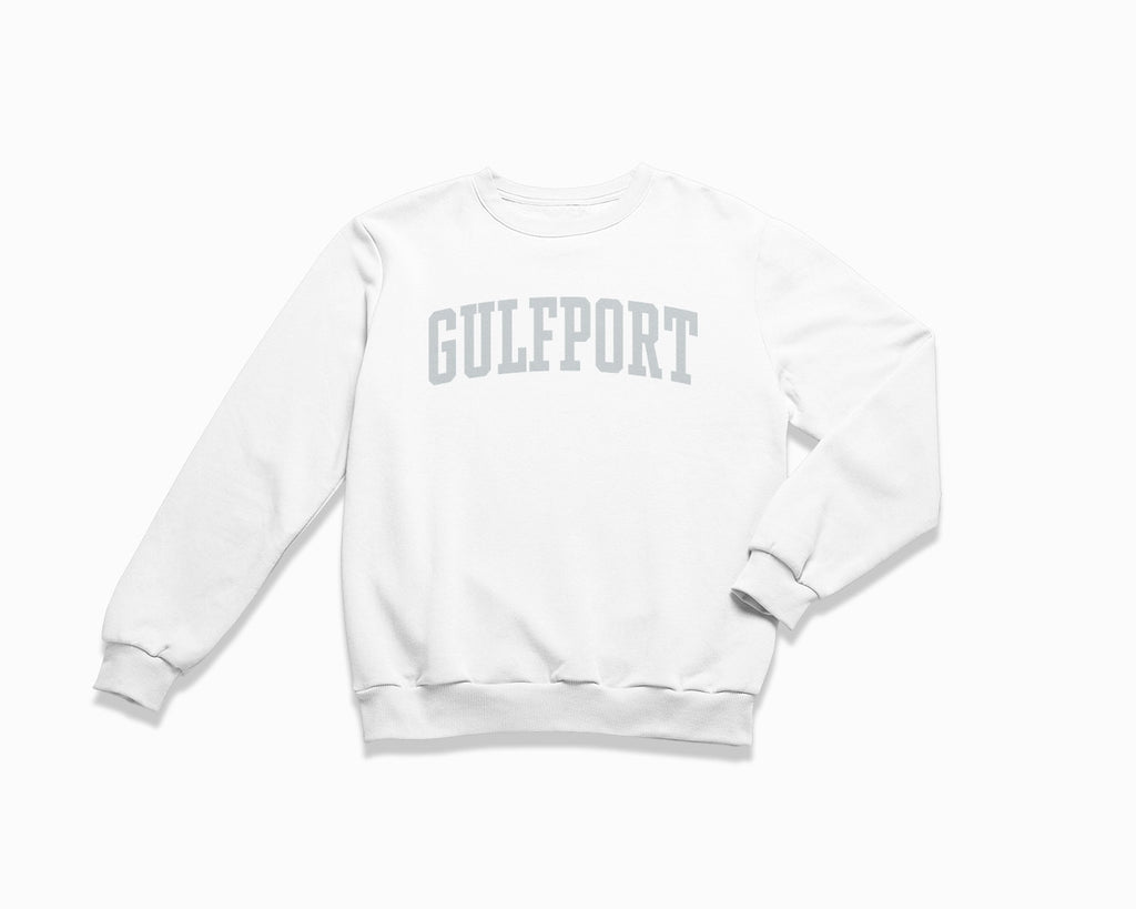 Gulfport Crewneck Sweatshirt - White/Grey