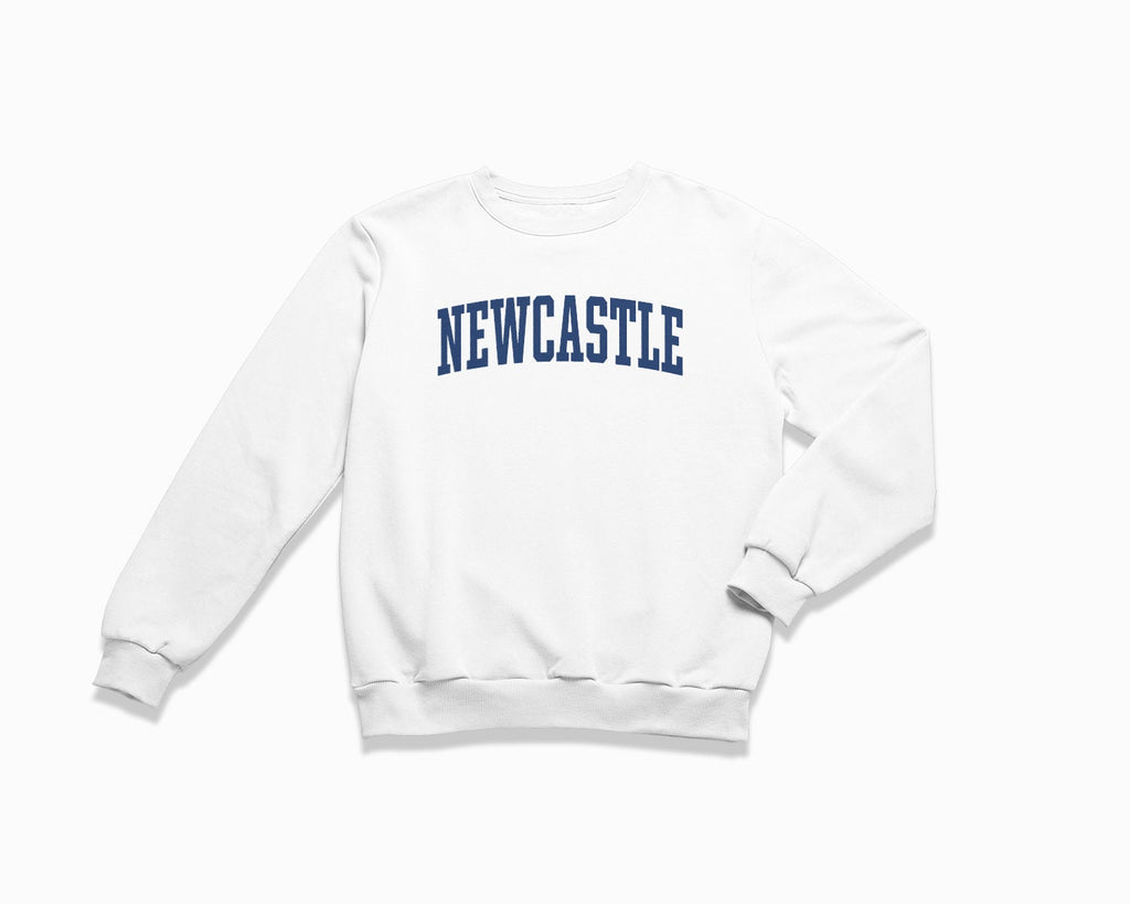 Newcastle Crewneck Sweatshirt - White/Navy Blue