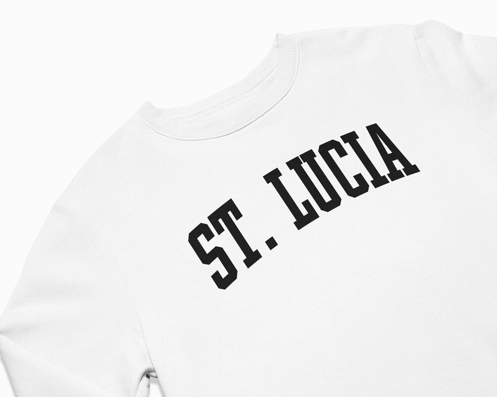 St. Lucia Crewneck Sweatshirt - White/Black