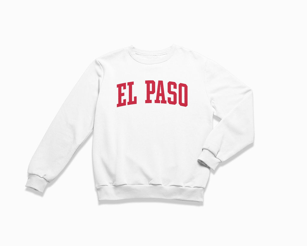 El Paso Crewneck Sweatshirt - White/Red