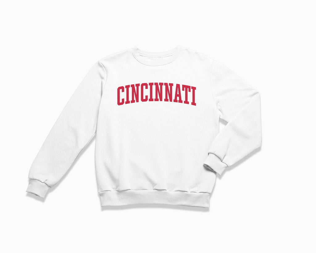 Cincinnati Crewneck Sweatshirt - White/Red