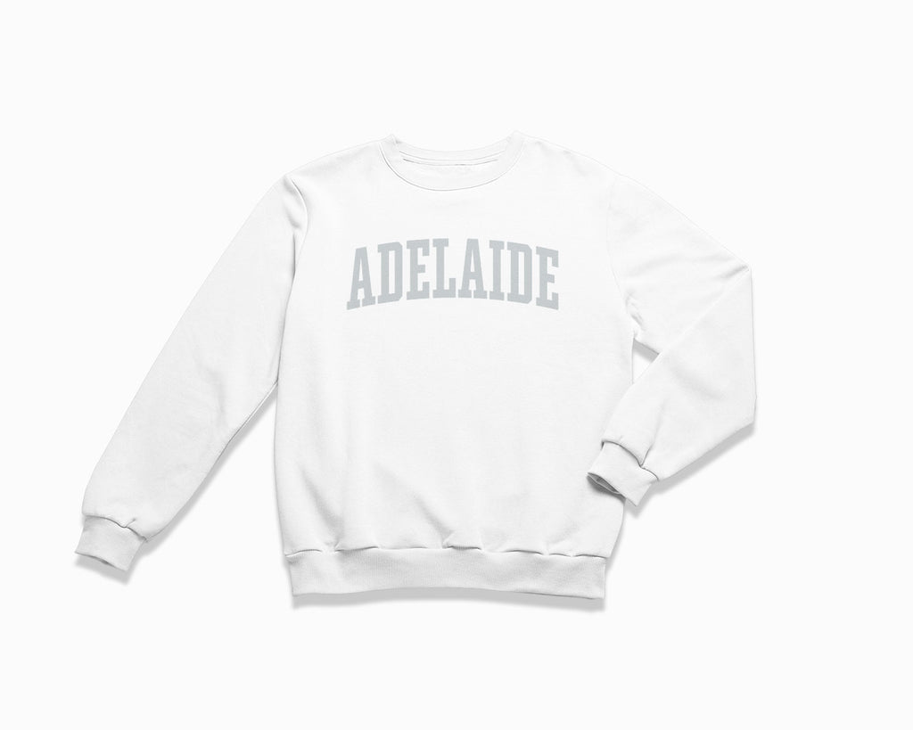 Adelaide Crewneck Sweatshirt - White/Grey