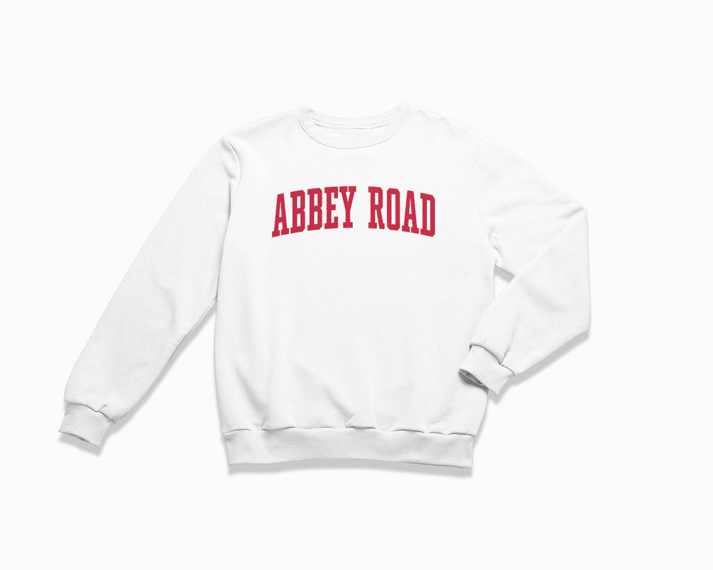 Abbey Road Crewneck Sweatshirt - White/Red
