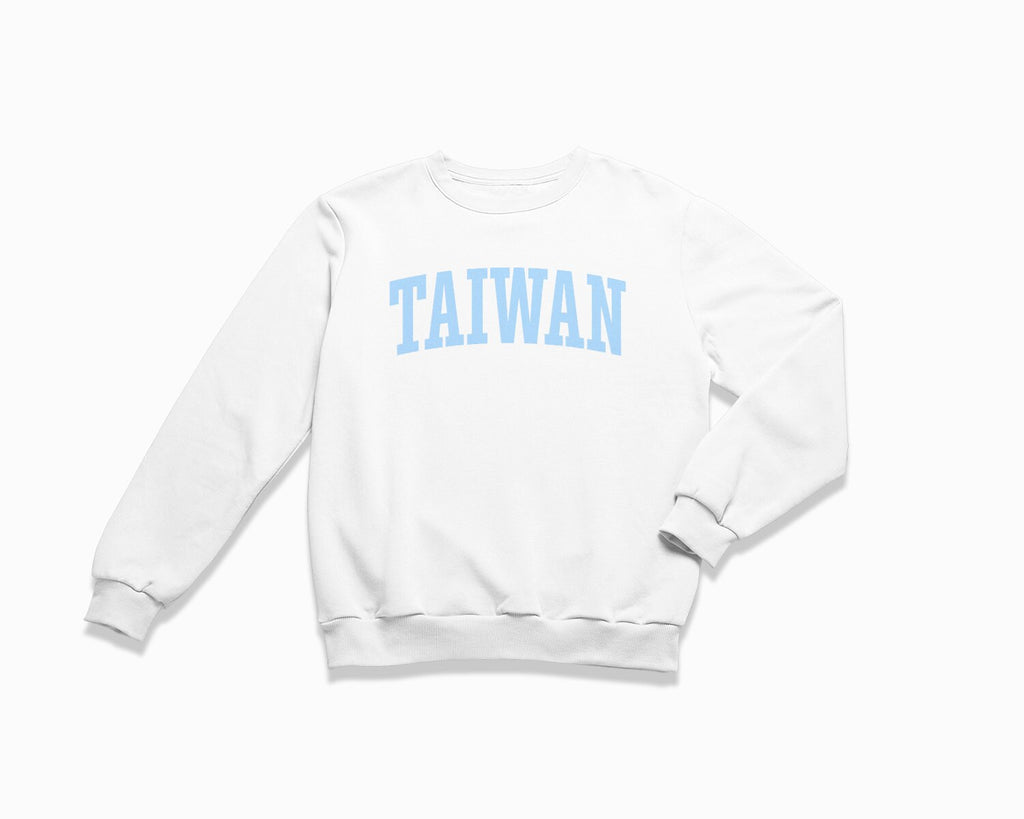 Taiwan Crewneck Sweatshirt - White/Light Blue