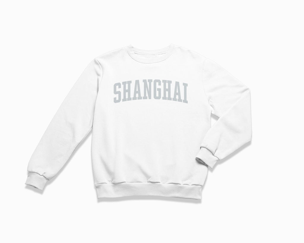 Shanghai Crewneck Sweatshirt - White/Grey