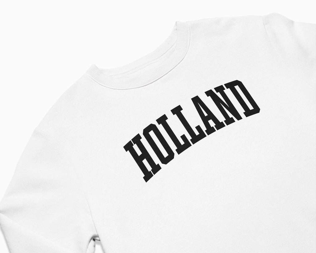 Holland Crewneck Sweatshirt - White/Black