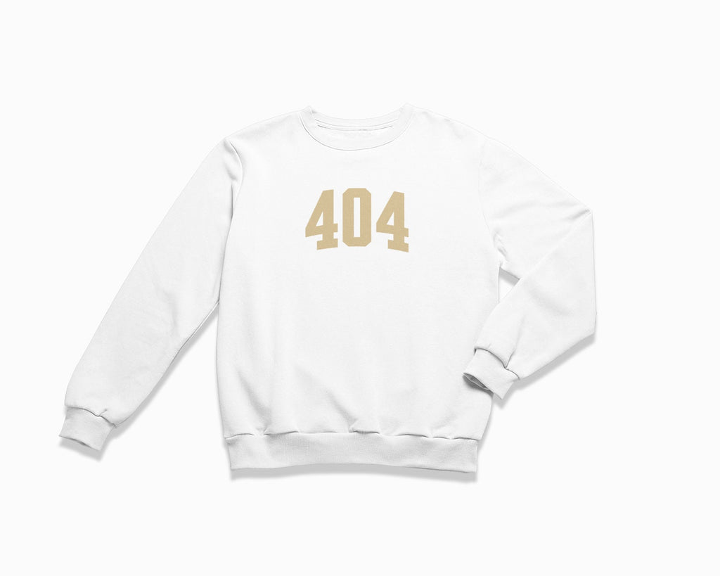 404 (Atlanta) Crewneck Sweatshirt - White/Tan