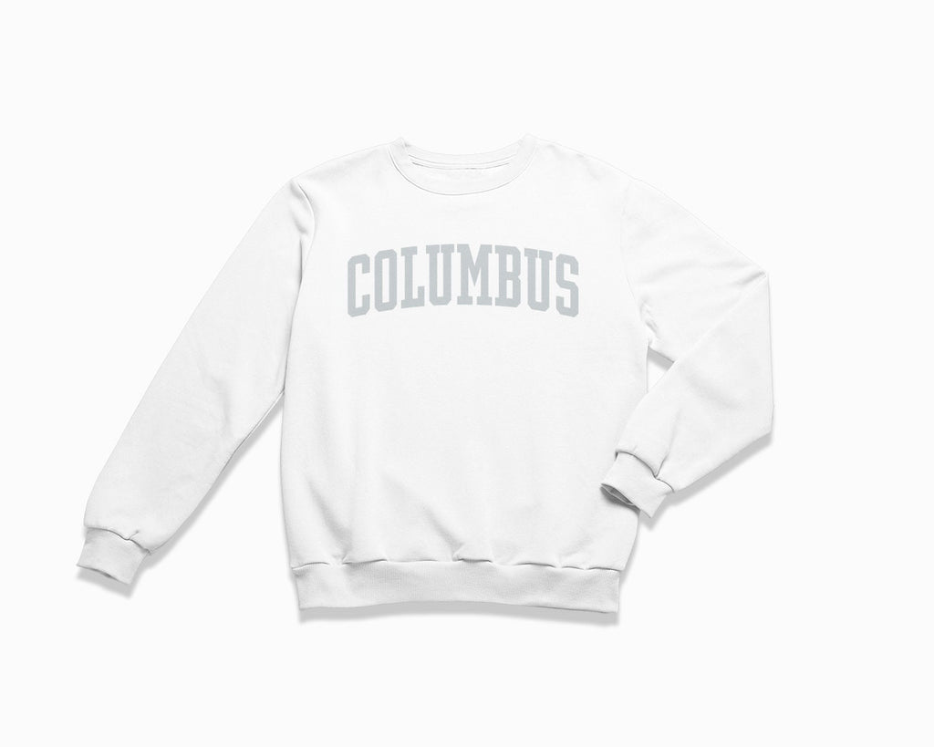 Columbus Crewneck Sweatshirt - White/Grey