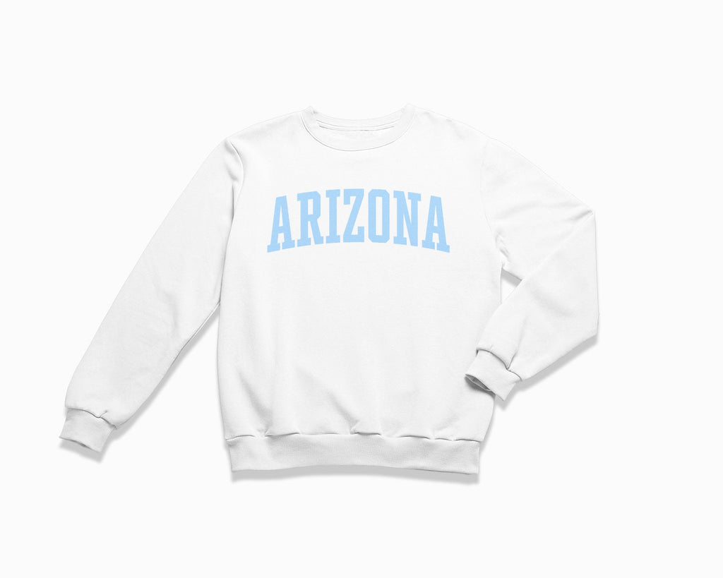 Arizona Crewneck Sweatshirt - White/Light Blue