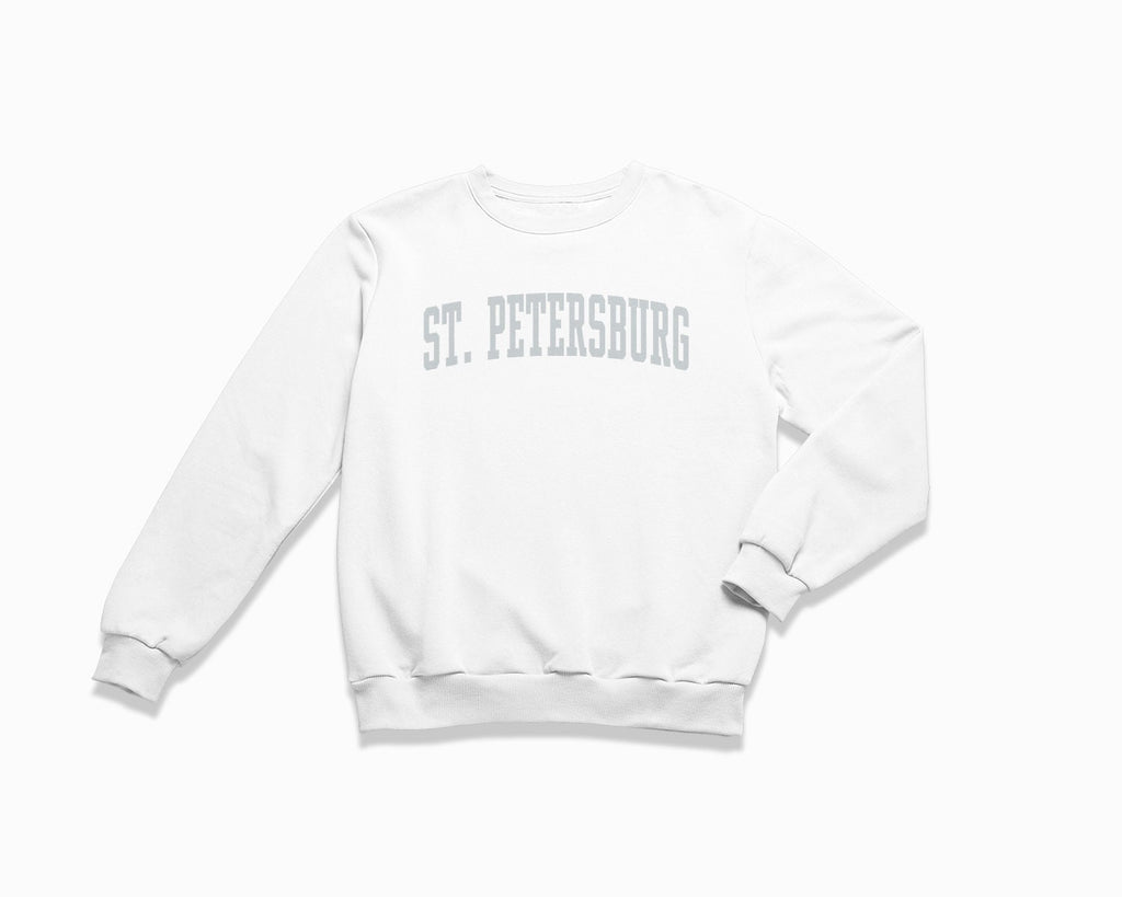 St. Petersburg Crewneck Sweatshirt - White/Grey