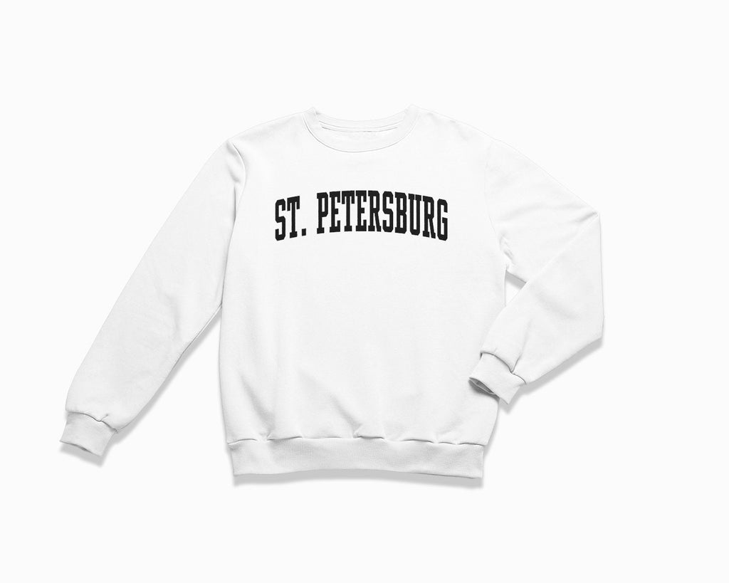 St. Petersburg Crewneck Sweatshirt - White/Black