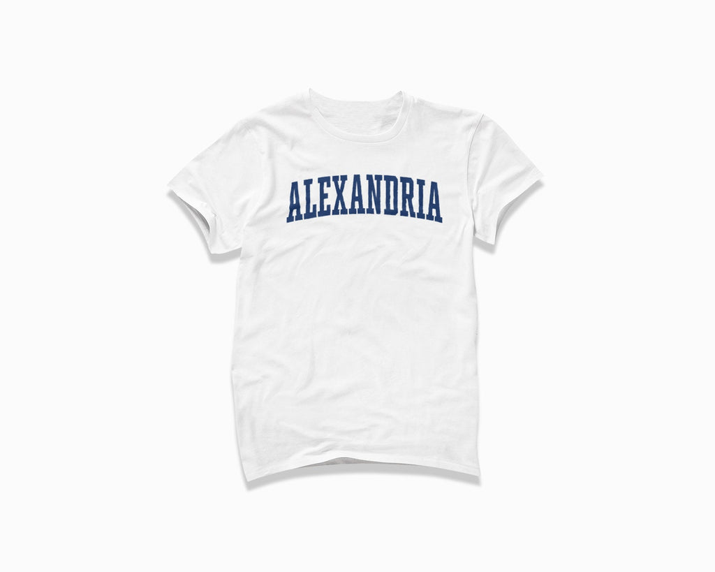 Alexandria Shirt - White/Navy Blue
