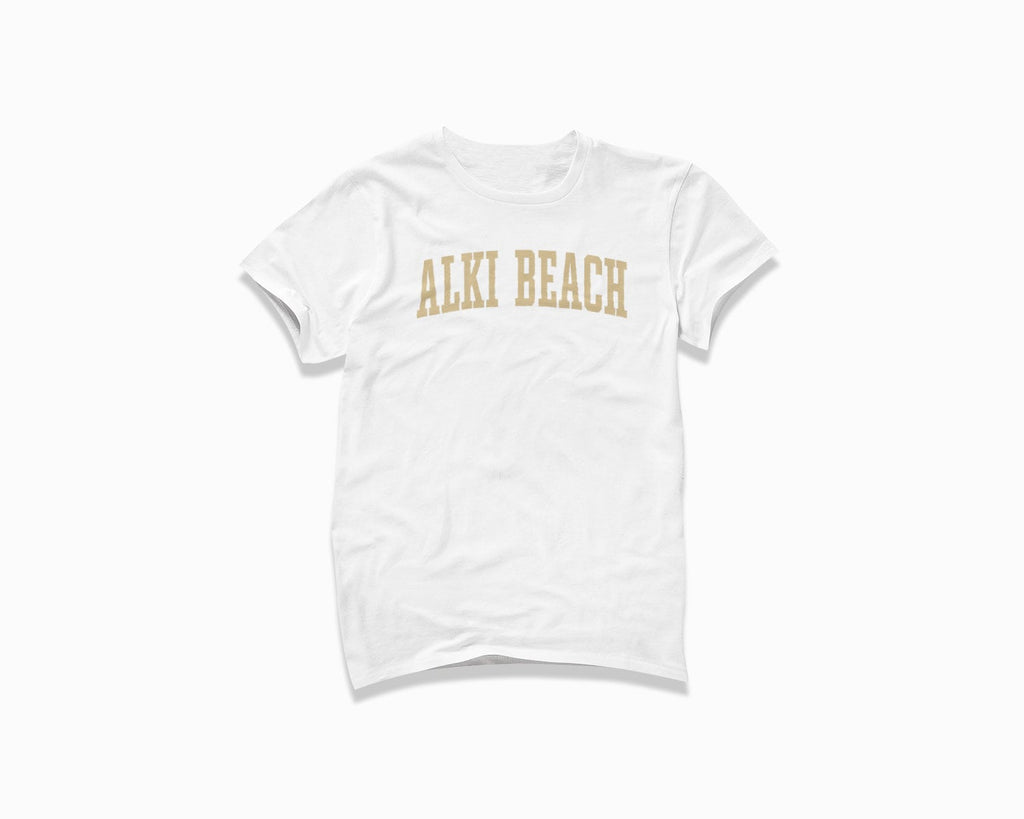 Alki Beach Shirt - White/Tan