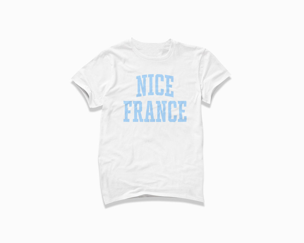 Nice France Shirt - White/Light Blue