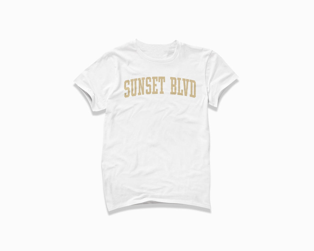 Sunset Blvd Shirt - White/Tan