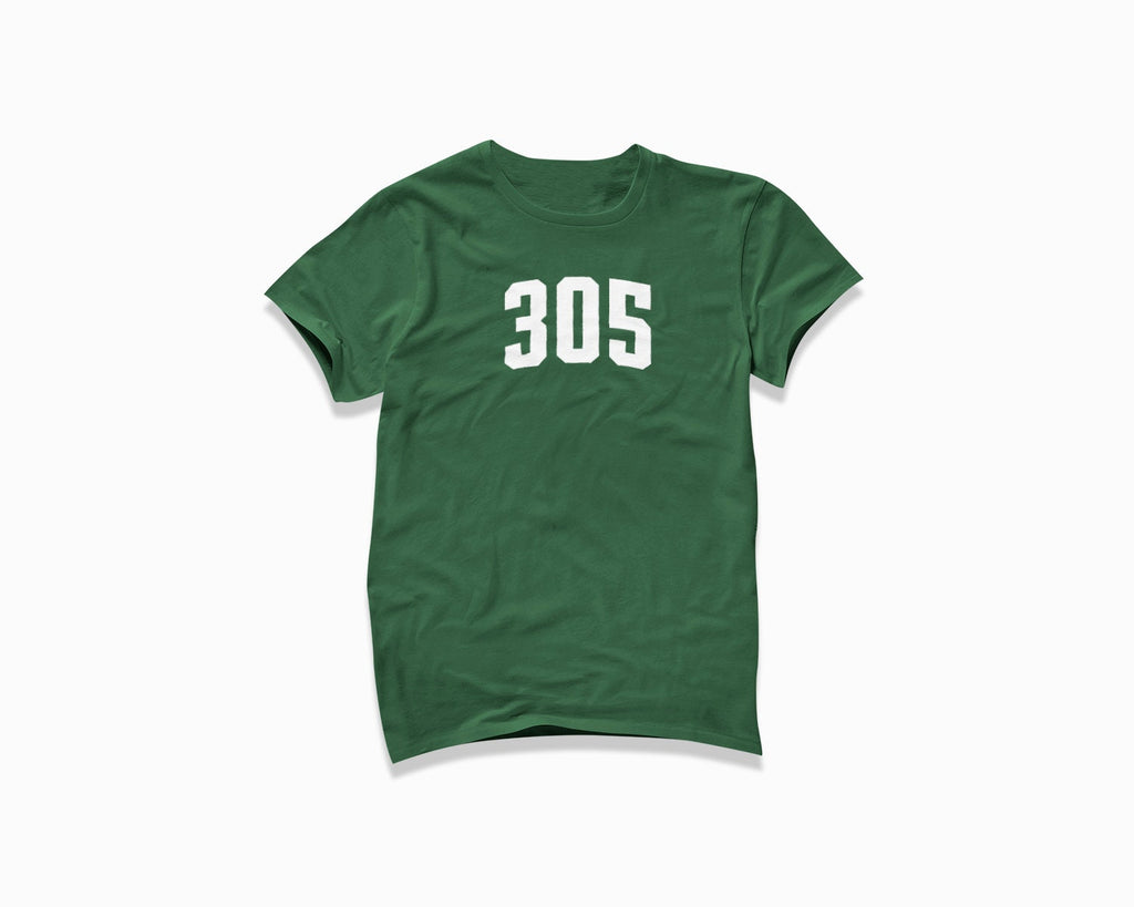 305 (Miami) Shirt - Forest Green