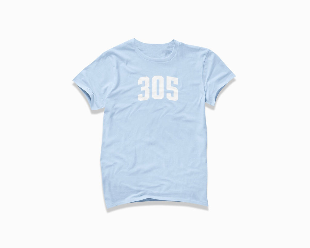 305 (Miami) Shirt - Baby Blue