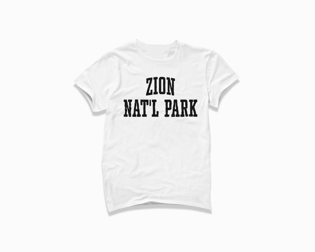 Zion National Park Shirt - White/Black
