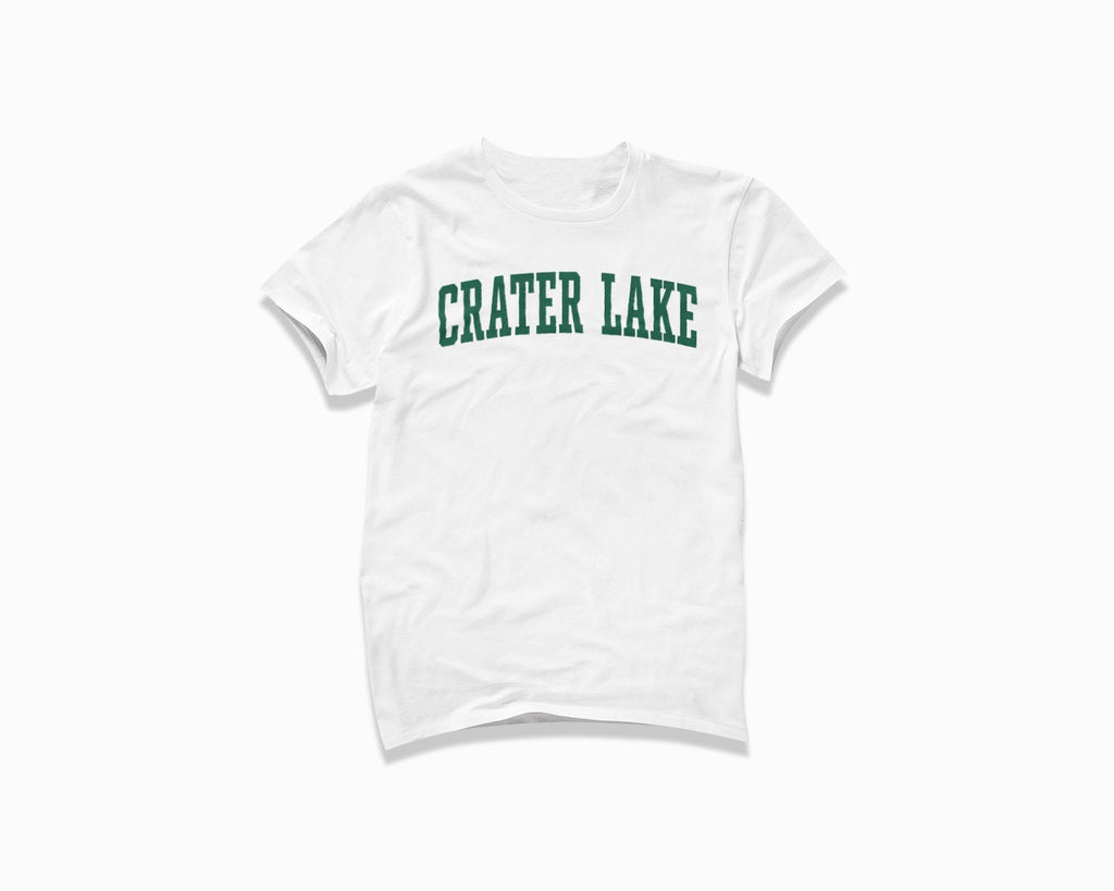 Crater Lake Shirt - White/Forest Green