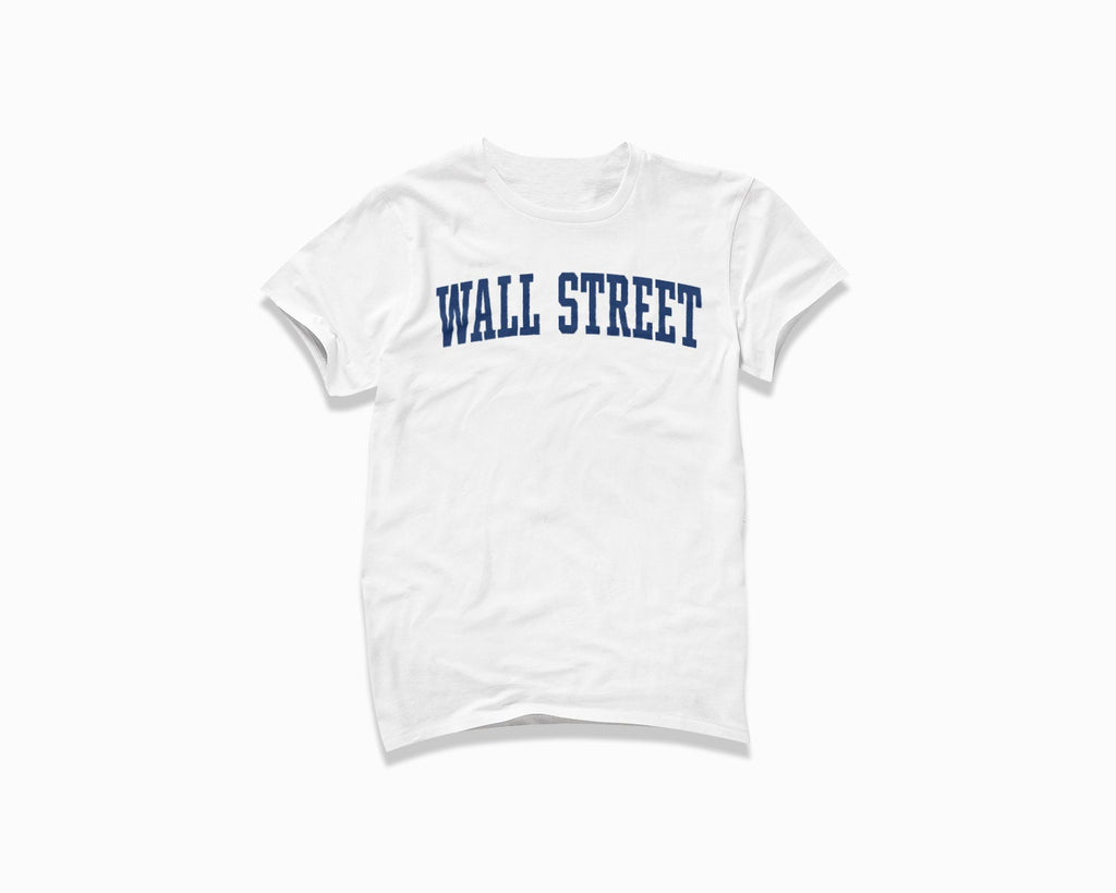 Wall Street Shirt - White/Navy Blue