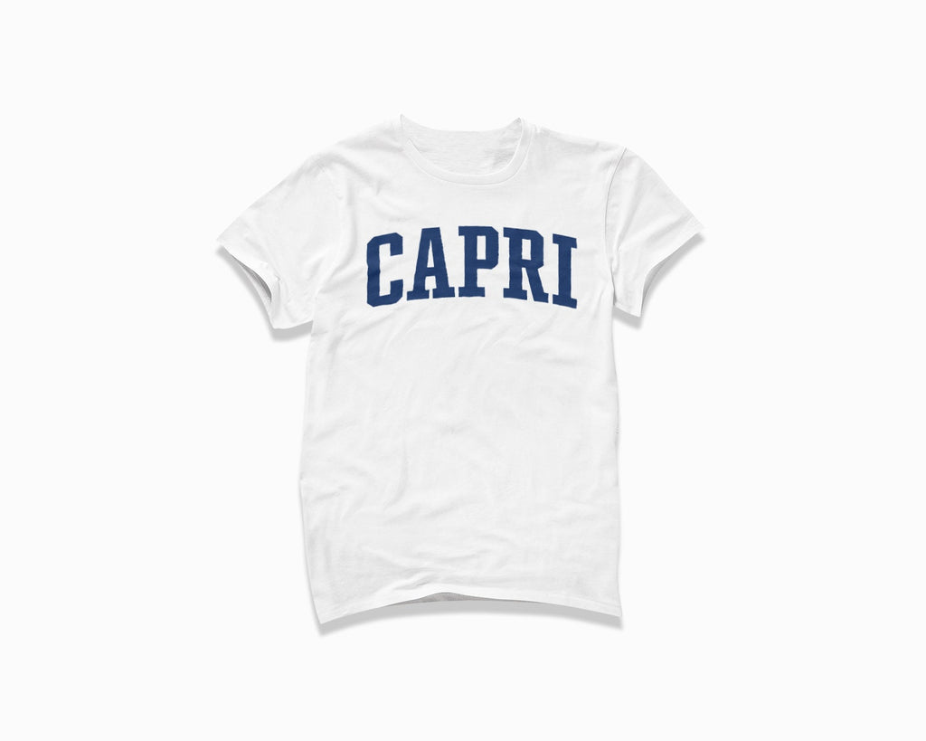 Capri Shirt - White/Navy Blue