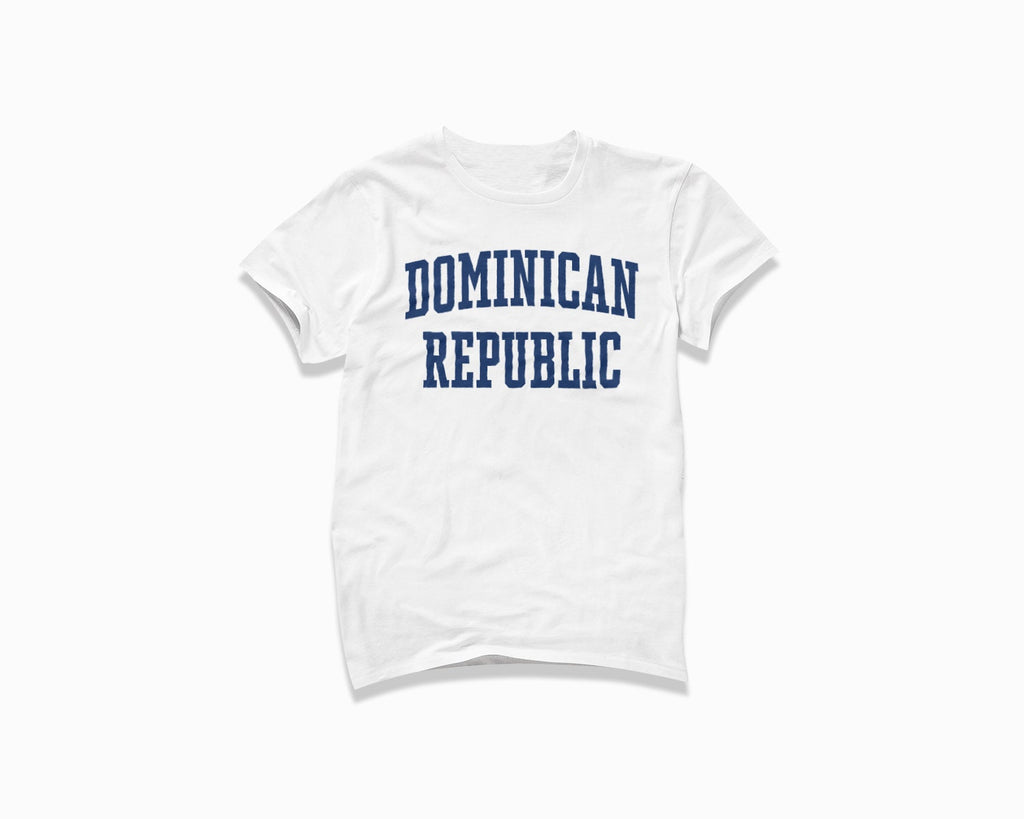 Dominican Republic Shirt - White/Navy Blue