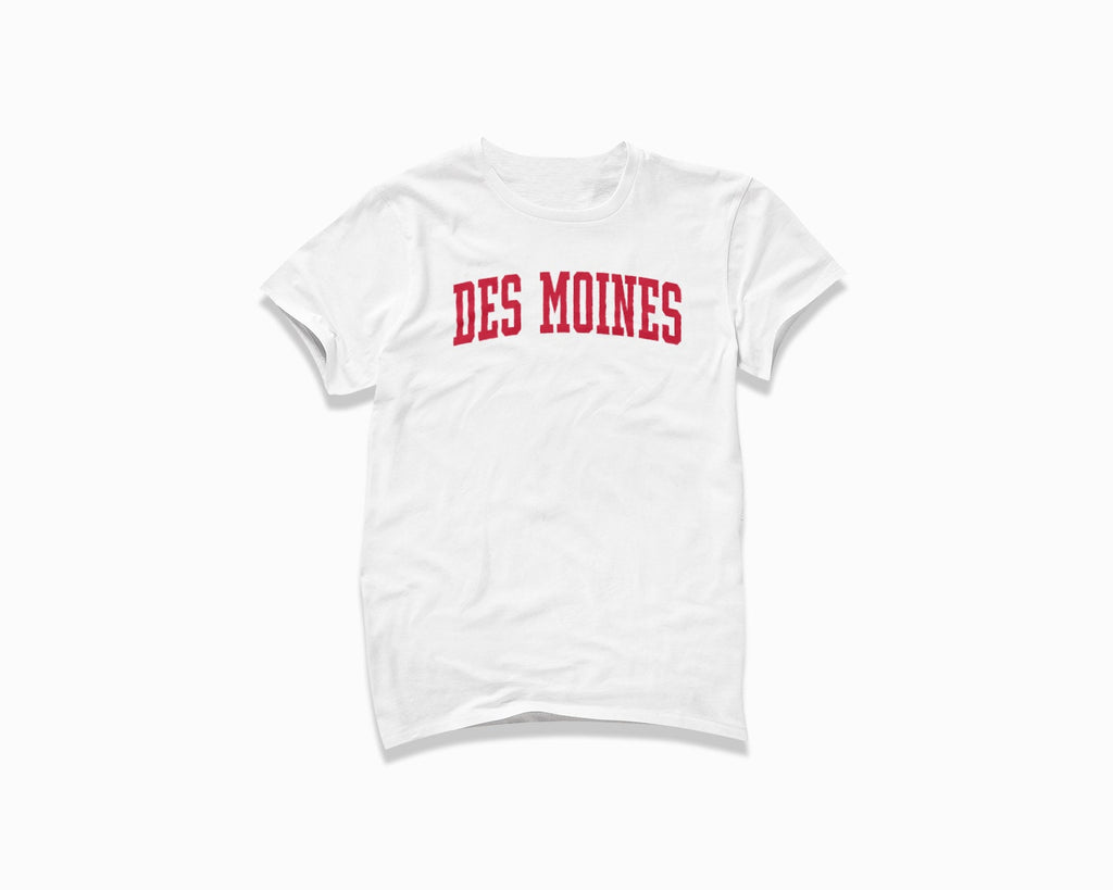Des Moines Shirt - White/Red