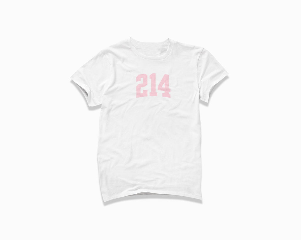 214 (Dallas) Shirt - White/Light Pink